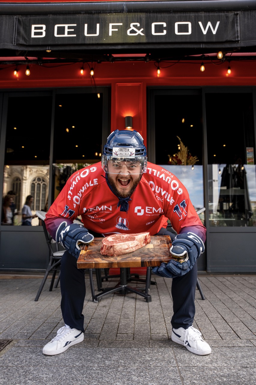 Bœuf and Cow, restaurant à Caen, fier partenaire du Hockey Club de Caen – Les Drakkars 🏒🥩 depuis 10 ans